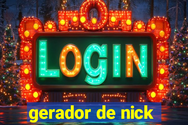 gerador de nick